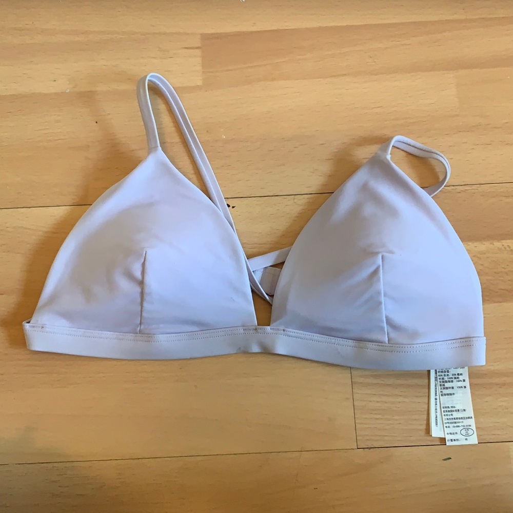 Purple String Bikini Top